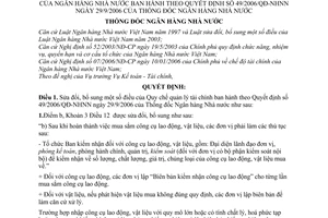 Quyết định 19/2007/QĐ-NHNN quản lý tài chính Ngân hàng Nhà nước sửa đổi Quyết định 49/2006/QĐ-NHNN