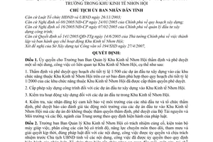 Quyết định 1088/QĐ-CTUBND  ủy quyền thẩm định, phê duyệt