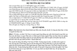 Quyết định 31/2007/QĐ-BTC quy định chế độ thu nộp quản lý sử dụng phí lệ phí công tác khai thác bảo vệ nguồn lợi thuỷ sản