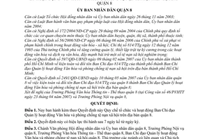 Quyết định 17/2007/QĐ-UBND Quy chế tổ chức hoạt động Ban Chỉ đạo Quản lý hoạt động Văn hóa phòng chống tệ nạn xã hội quận 8