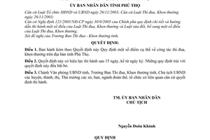 Quyết định 1111/2007/QĐ-UBND công tác thi đua, khen thưởng