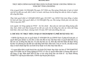 Hướng dẫn 953/NN-TC-DT thực hiện chính sách hỗ trợ chăn nuôi bò