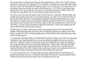 Chỉ thị 1341/CT-BNN-TT phát triển, nâng cao chất lượng cà phê