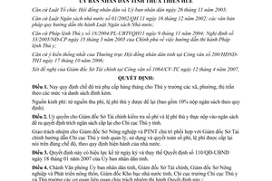 Quyết định 1163/QĐ-UBND năm 2007 chế độ phụ cấp Thú y trưởng xã phường thị trấn Huế