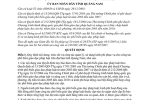 Quyết định 13/2007/QĐ-UBND quản lý sử dụng kinh phí phổ biến pháp luật Quảng Nam