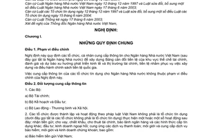 Nghị định 82/2007/NĐ-CP cung cấp thông tin phục vụ xây dựng điều hành chính sách tiền tệ quốc gia