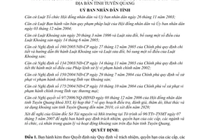 Quyết định 13/2007/QĐ-UBND về Quy định trách nhiệm, quyền hạn của cấp, ngành và