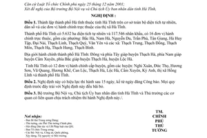 Nghị định 89/2007/NĐ-CP thành lập thành phố Hà Tĩnh thuộc tỉnh Hà Tĩnh