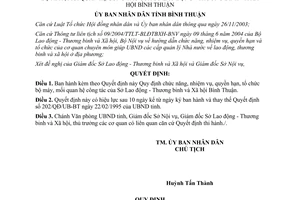 Quyết định 25/2007/QĐ-UBND chức năng nhiệm vụ Sở Lao động Thương binh Xã hội