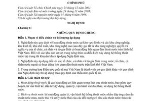 Nghị định 88/2007/NĐ-CP thoát nước đô thị khu công nghiệp