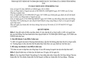 Quyết định 34/2007/QĐ-UBND sửa đổi Quy định cấp thẻ đi xe buýt miễn vé