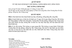 Quyết định 78/2007/QĐ-TTg Quy chế phòng, chống động đất, sóng thần
