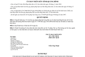 Quyết định 1140/QĐ-UBND năm 2007 văn bản tổ chức ủy ban hết hiệu lực Quảng Bình