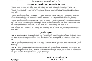 Quyết định 1309/QD-UBND năm 2007 Quy chế phối hợp liên ngành thỏa thuận