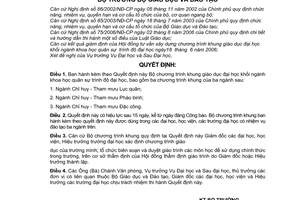 Quyết định 19/2007/QĐ-BGDĐT bộ chương trình khung giáo dục đại học khối ngành khoa học quân sự trình độ đại học