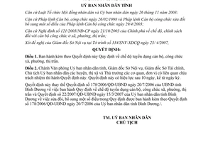 Quyết định 49/2007/QĐ-UBND chế độ tuyển dụng cán bộ công chức Bình Dương