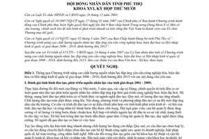 Nghị quyết số 103/2007/NQ-HĐND nâng cao nguồn nhân lực 2006-2010 định hướng 2015 Phú Thọ