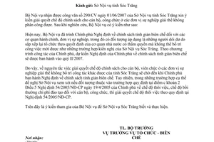Công văn  1680/BNV-TCBC  giải quyết chế độ chính sách cho cán bộ, công chức ở các đơn vị sự nghiệp giải thể không phân công được