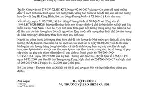 Công văn  2100/BLĐTBXH-BHXH đề nghị hướng dẫn  cách tính mức bình quân tiền lương tháng đóng BHXH làm căn cứ tính lương hưu