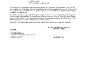 Công văn  3291/VPCP-KTTH  xin bổ sung chức năng kinh doanh trò chơi có thưởng