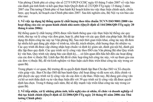 Công văn  1720/BNV-VP  thực hiện QĐ 232/QĐ-TTg kiểm tra thực hiện chính sách, chiến lược, quy hoạch, kế hoạch của Chính phủ 2007