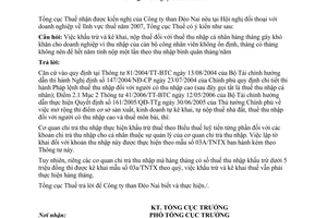 Công văn 2385/TCT-TNCN  trả lời kiến nghị tại Hội nghị đối thoại doanh nghiệp