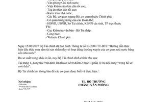 Công văn 8271/BTC-VP  đính chính Thông tư