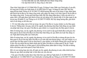 Công văn 1394 /BXD-PC  hướng dẫn về tổ chức quản lý dự án đầu tư xây dựng công trình