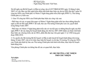 Công văn  3577/VPCP-QHQT Báo cáo Hội nghị kiểm điểm tình hình thực hiện các dự án ODA