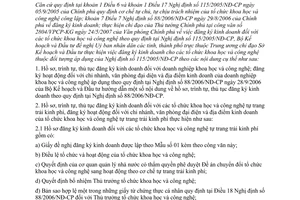 Công văn 3831/BKH-PTDN đăng ký kinh doanh các tổ chức khoa học công nghệ công lập