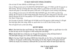Quyết định 23/2007/QĐ-UBND chức năng nhiệm vụ quyền hạn cơ cấu Sở Tài nguyên