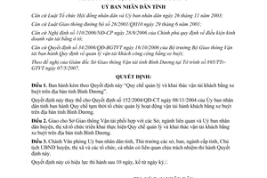 Quyết định 60/2007/QĐ-UBND Quy chế quản lý và khai thác vận tải khách bằng xe