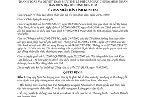 Quyết định 28/2007/QĐ-UBND mức thu lệ phí cấp giấy chứng minh nhân dân