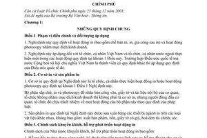 Nghị định 105/2007/NĐ-CP hoạt động in sản phẩm không phải là xuất bản phẩm
