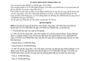 Quyết định 23/2007/QĐ-UBND sửa đổi chế độ đi học cho cán bộ, công chức, viên chức