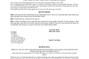 Quyết định 1628/QĐ-UBND hướng dẫn trình tự, thủ tục xét công nhận nghề