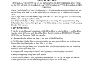 Thông tư liên tịch  70/2007/TTLT-BTC- BLĐTBXH  quản lý và sử dụng kinh phí thực hiện Chương trình quốc gia