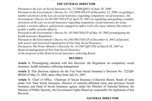 Decision No. 902/QD-BHXH promulgation regulation on compulsory social insurance