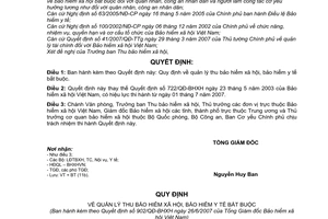 Quyết định 902/QĐ-BHXH quy định quản lý thu bảo hiểm xã hội y tế bắt buộc