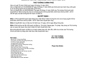 Quyết định 94/2007/QĐ-TTg Kế hoạch hành động thực hiện Đề án Định hướng thu hút sử dụng nguồn hỗ trợ phát triển chính thức thời kỳ 2006 2010