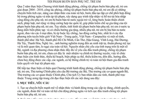 Chỉ thị 16/2007/CT-TTg tăng cường thực hiện Chương trình hành động phòng chống tội phạm buôn bán phụ nữ trẻ em
