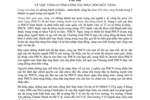 Chỉ thị 03/2007/CT-BYT tăng cường công tác phục hồi chức năng