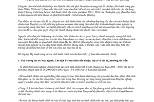 Chỉ thị 05/2007/CT-UBND đẩy mạnh cải cách hành chính trên địa bàn tỉnh Tuyên Quang