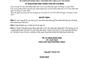 Quyết định 2431/QĐ-UBND công bố danh mục văn bản hết hiệu lực thi hành