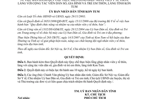 Quyết định 13/2007/QĐ-UBND lồng ghép nhân viên y tế với cộng tác viên dân số