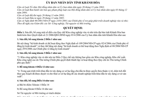 Quyết định 25/2007/QĐ-UBND sửa đổi Quy chế Khu công nghiệp vừa và nhỏ