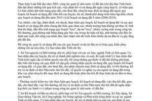 Chỉ thị 16/2007/CT-UBND quản lý sử dụng đất quy hoạch dự án đầu tư Đồng Tháp