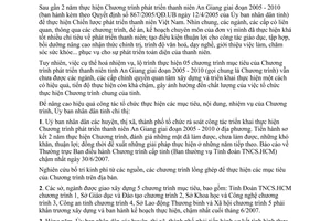 Chỉ thị 14/2007/CT-UBND đẩy mạnh chương trình phát triển thanh niên An Giang