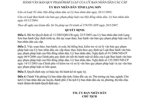 Quyết định 995/QĐ-UBND bãi bỏ quyết định 11/2003/QĐ-UB Lạng Sơn