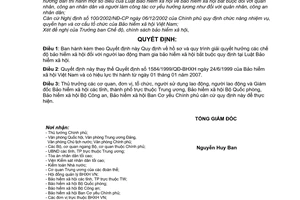 Quyết định 815/2007/QĐ-BHXH quy định hồ sơ quy trình giải quyết hưởng chế độ bảo hiểm xã hội người lao động gia bảo hiểm xã hội bắt buộc